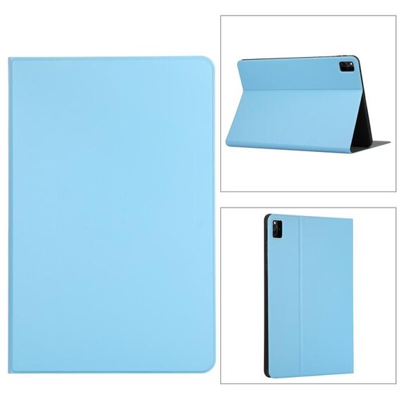 Per Lenovo Tab M11 / Xiaoxin Pad 11 2024 Voltaggio Custodia in pelle con texture elastica per tablet (Azzurro)