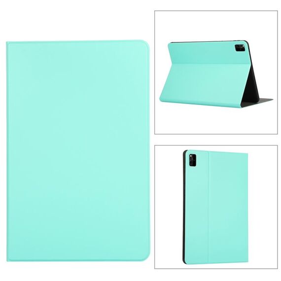 Per Lenovo Tab M11 / Xiaoxin Pad 11 2024 Custodia in pelle flip con texture elastica per tablet(Verde)