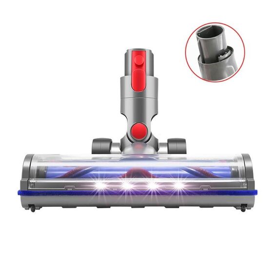 Per aspirapolvere Dyson V10 Slim / V12 Spazzola per pavimenti antigroviglio a trasmissione diretta a forma di V