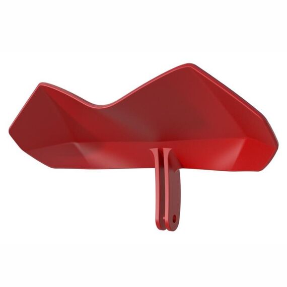Porta cellulare per moto Protezione dal sole e dalla pioggia Ala deflettore estesa, Colore: rosso