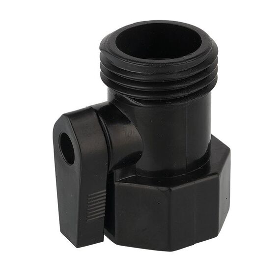 Connettore per tubo da giardino con valvola a sfera in ABS unidirezionale da giardino (filettatura europea)