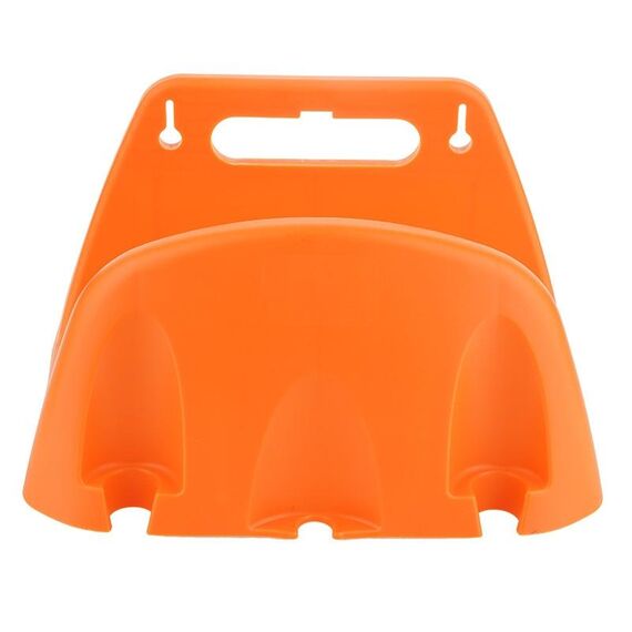 Accessori per l'irrigazione del giardino con supporto per tubo dell'acqua in plastica montato a parete (arancione)