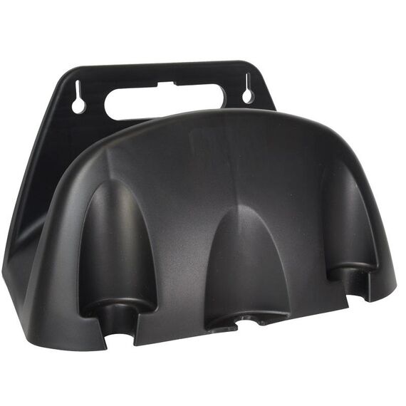 Accessori per l'irrigazione del giardino con supporto per tubo dell'acqua in plastica montato a parete (nero)