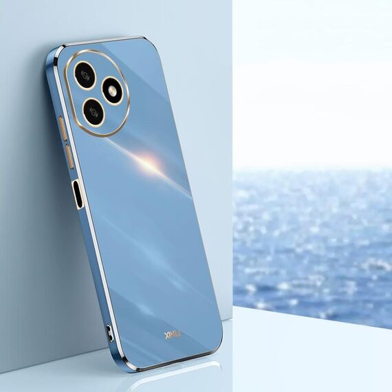 Per Honor X50i + 5G XINLI Straight Edge 6D Placca Custodia in TPU per telefono (Blu celeste)