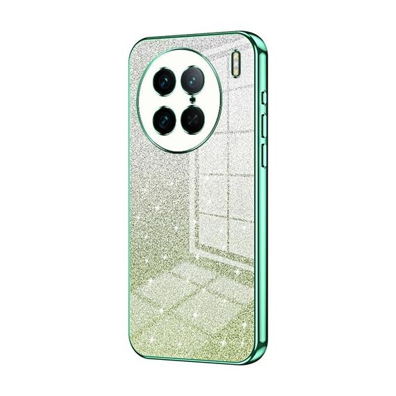 Custodia per telefono elettrolitico in polvere glitter sfumata per vivo X90 Pro (verde)