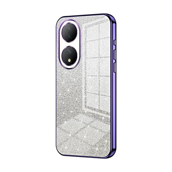 Custodia per telefono elettrolitica in polvere glitterata sfumata per vivo Y100 / Y100A (viola)