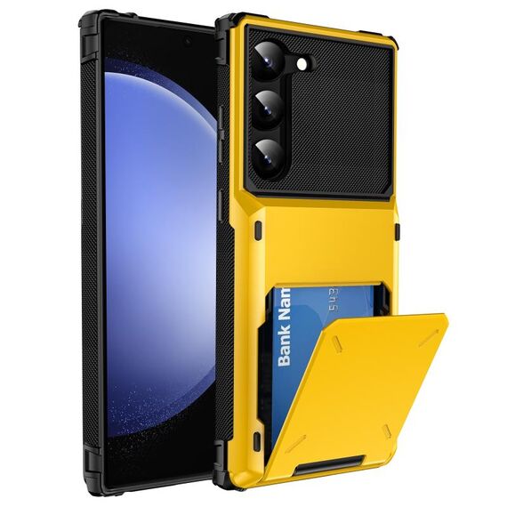 Custodia per telefono robusta e robusta antiurto antigraffio per Samsung Galaxy S24+ 5G (gialla)