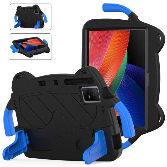 Per TCL Tab 11 9466x3 Ice Baby EVA Custodia rigida antiurto per tablet PC (nero + blu)