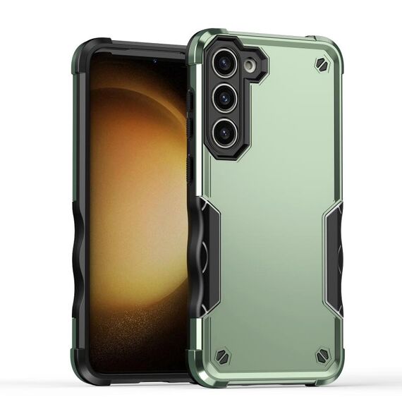 Custodia per telefono armatura antiurto antiscivolo per Samsung Galaxy S24 5G (verde)