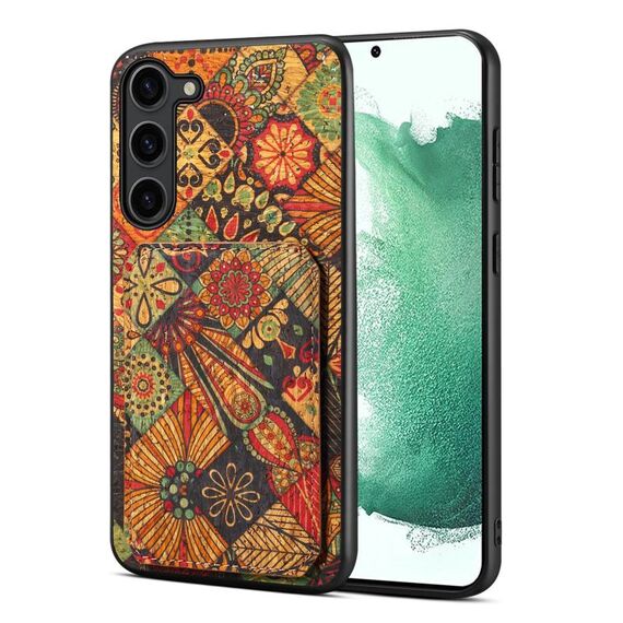 Custodia per telefono con doppio slot per scheda Samsung Galaxy S22 5G (giallo autunno)