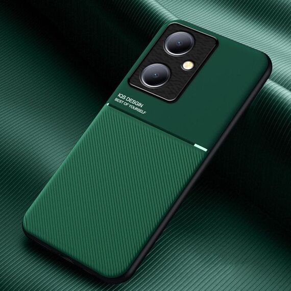 Per vivo Y78+ Classic Tilt Strip Grain Magnetico Antiurto PC + Custodia per telefono in TPU(Verde)