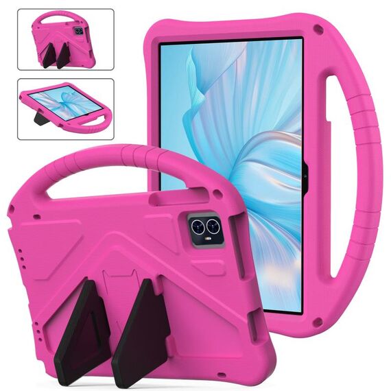 Per Blackview Tab 80 10.1 2023 Custodia tablet antiurto EVA con supporto (rosa rossa)