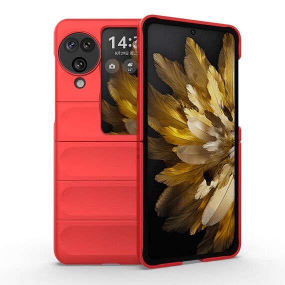 Per OPPO Find N3 Flip Magic Shield Fold Custodia antiurto per PC (Rosso)