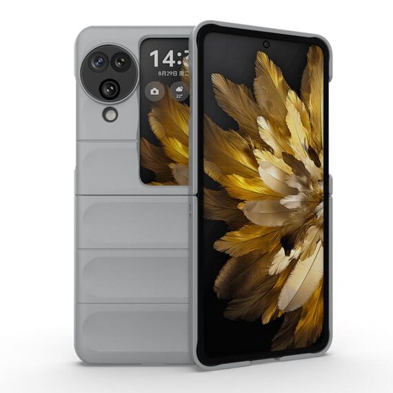 Per OPPO Find N3 Flip Magic Shield Fold Custodia antiurto per PC (grigio)