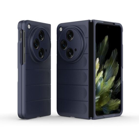 Per OPPO Find N3 Magic Shield Fold Custodia antiurto per PC (blu scuro)
