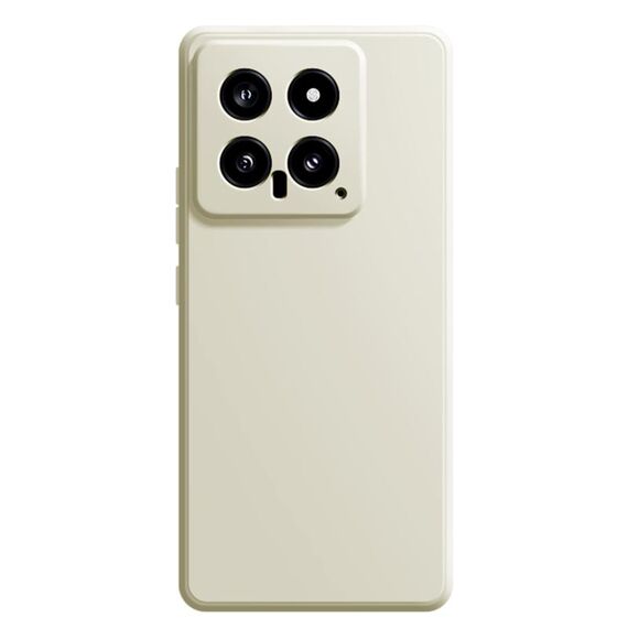 Per Xiaomi 14 Custodia per telefono in silicone liquido imitazione (bianca)