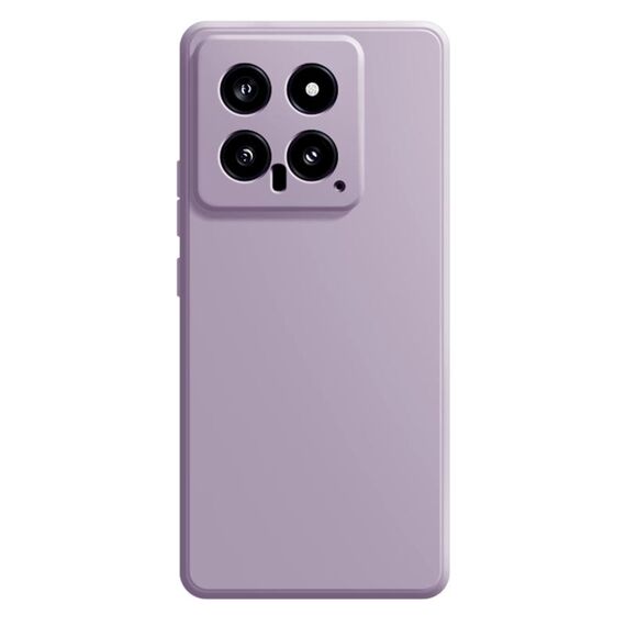 Per Xiaomi 14 Custodia per telefono in silicone liquido imitazione (viola chiaro)