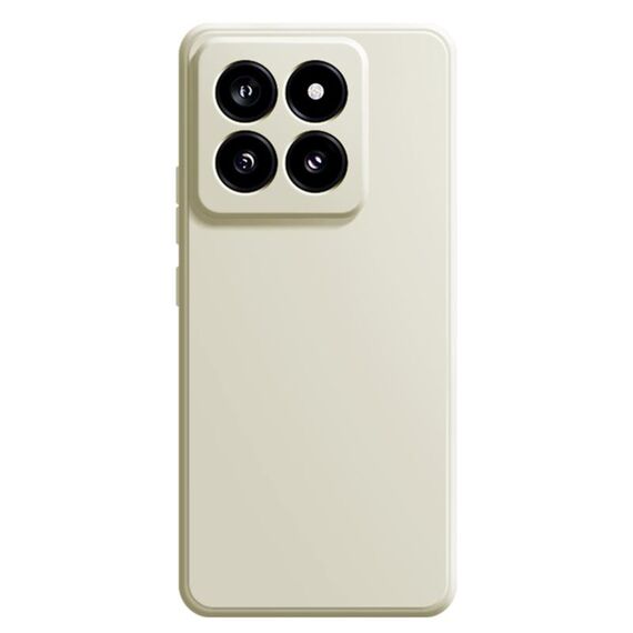 Per Xiaomi 14 Pro Custodia per telefono in silicone liquido imitazione (bianca)