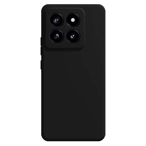 Per Xiaomi 14 Pro Custodia per telefono in silicone liquido imitazione (nera)