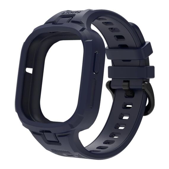 Per Honor Watch 4 cinturino in TPU integrato in tinta unita (blu scuro)