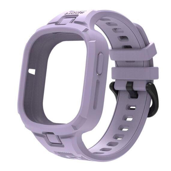 Per Honor Watch 4 cinturino in TPU integrato in tinta unita (viola chiaro)
