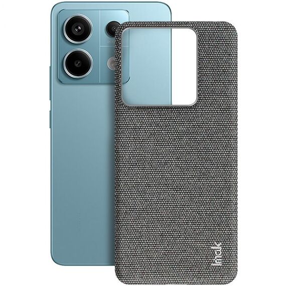 Per Xiaomi Redmi Note 13 Pro 5G serie imak Ruiyi Texture in tessuto PU + custodia per PC (grigio scuro)