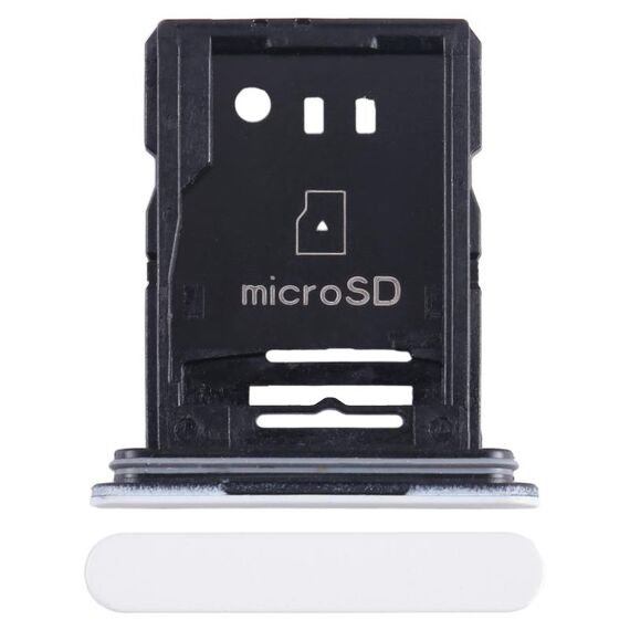 Per Sony Xperia Ace II Vassoio SIM originale + scheda Micro SD (Bianco)