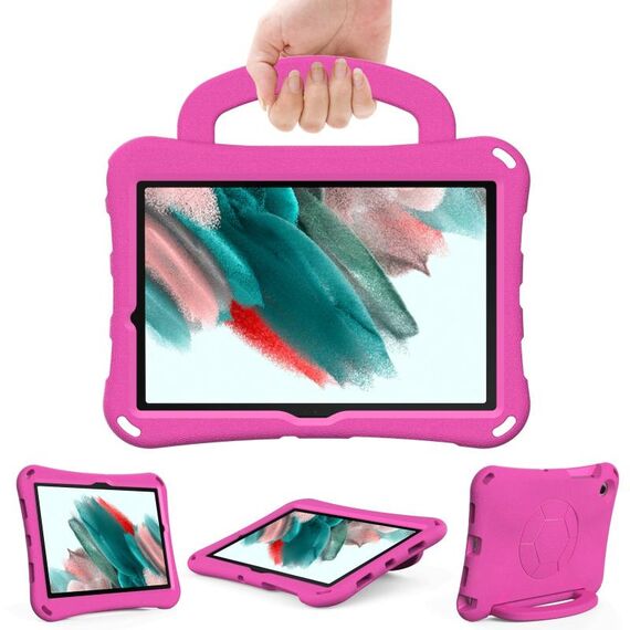 Per Samsung Galaxy Tab A8 10.5 2021 Custodia per tablet antiurto in EVA a forma di calcio (rosa rosso)