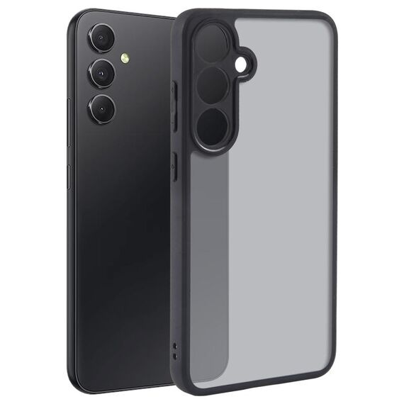 Per Samsung Galaxy S24+ 5G Custodia in TPU nero opaco a pori fini + custodia per PC