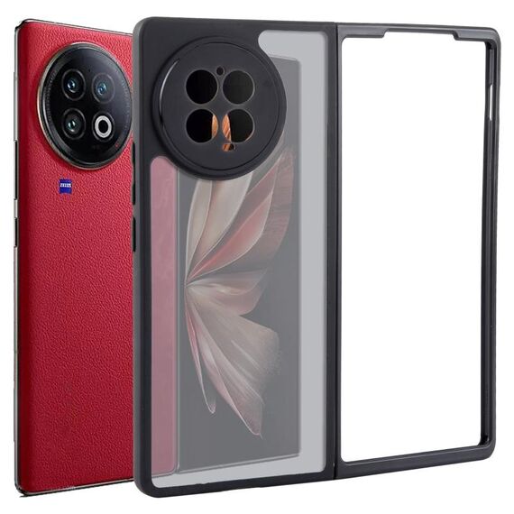 Per vivo X Fold2 TPU nero opaco + custodia per PC