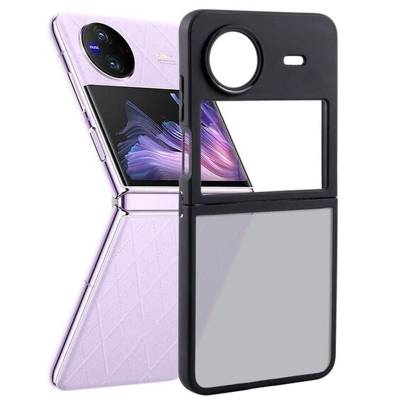 Per vivo X Flip Custodia in TPU nero opaco + PC