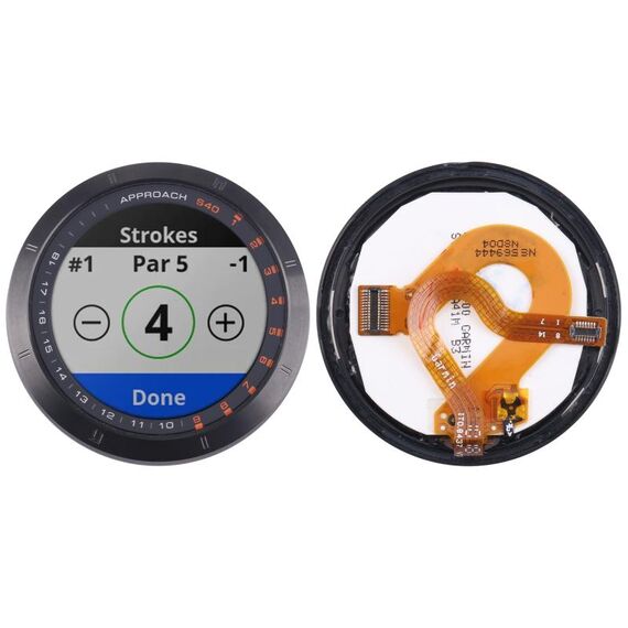 Per Garmin Approach S40 Schermo LCD originale con digitalizzatore assemblaggio completo (nero)