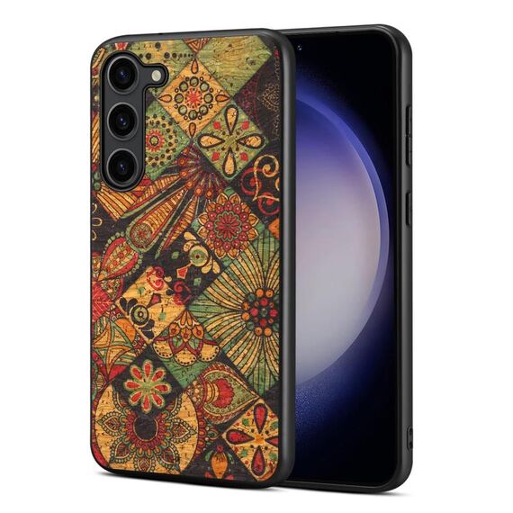 Per Samsung Galaxy S23+ 5G Custodia per telefono TPU serie Four Seasons Flower Language (giallo autunno)
