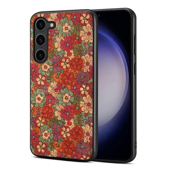 Custodia in TPU per Samsung Galaxy S23+ 5G Four Seasons Flower Language Series (rosso estate)