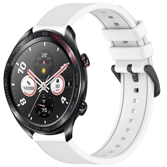 Per Honor Watch Dream 22mm cinturino in silicone strutturato in tinta unita (bianco)