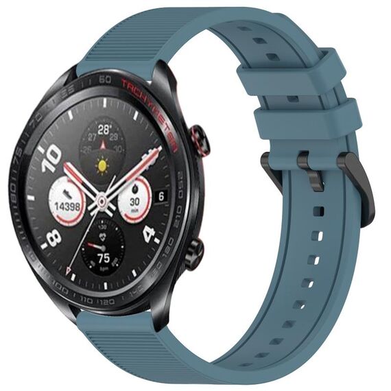 Cinturino per orologio For Honor Watch Dream da 22 mm in silicone strutturato in tinta unita (Rock Cyan)