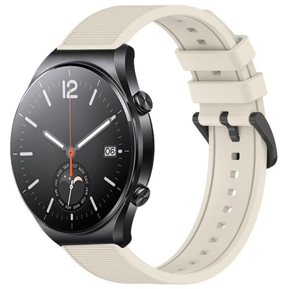 Per Xiaomi MI Watch S1 cinturino in silicone strutturato in tinta unita da 22 mm (Starlight)