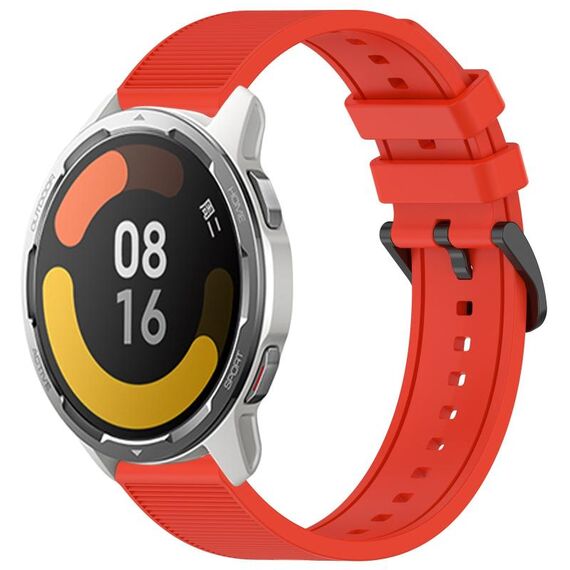 Per Xiaomi MI Watch Color 2 Cinturino in silicone strutturato in tinta unita da 22 mm (rosso)