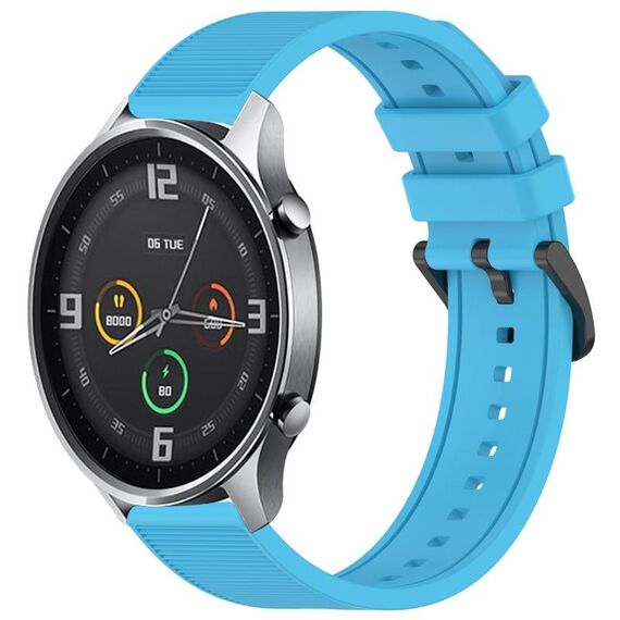Per Xiaomi MI Watch Color 22mm cinturino in silicone strutturato in tinta unita (blu cielo)