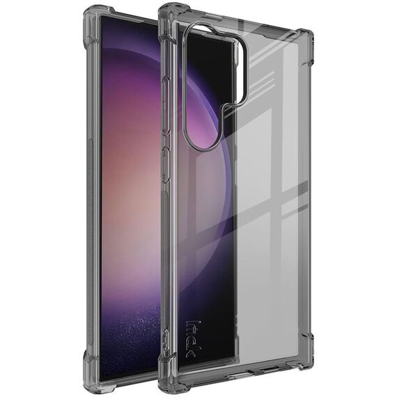 Custodia per telefono in TPU antiurto imak per Samsung Galaxy S24 Ultra 5G (nero trasparente)