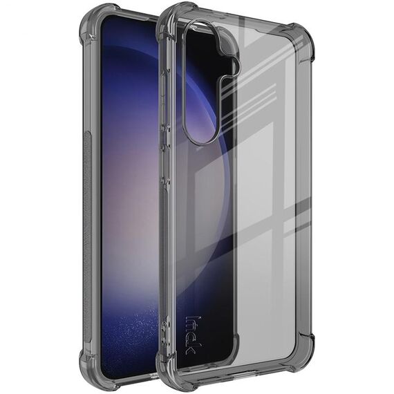 Custodia per telefono in TPU antiurto imak per Samsung Galaxy S24+ 5G (nero trasparente)