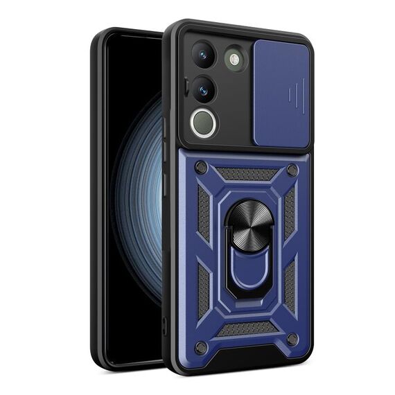 Per vivo V29e Sud Est Asiatico / Y200 5G Cover per fotocamera scorrevole Design TPU + Custodia per PC (Blu)