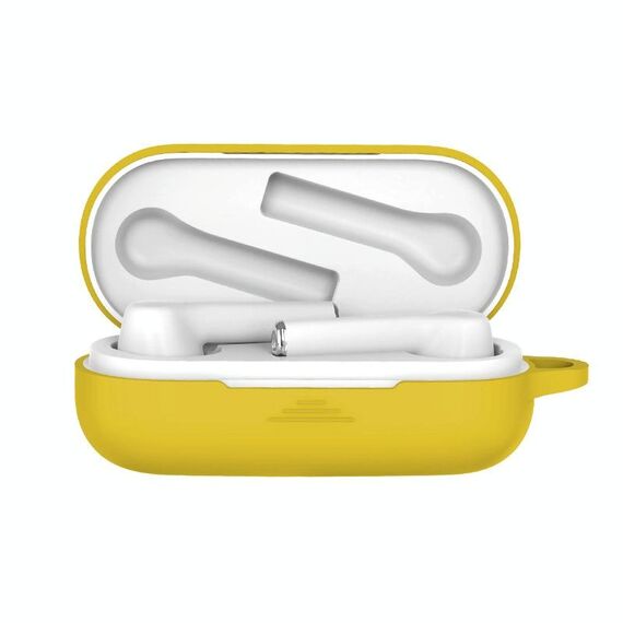 Custodia protettiva in silicone per auricolari Bluetooth per Huawei Honor FlyPods 3 (giallo)