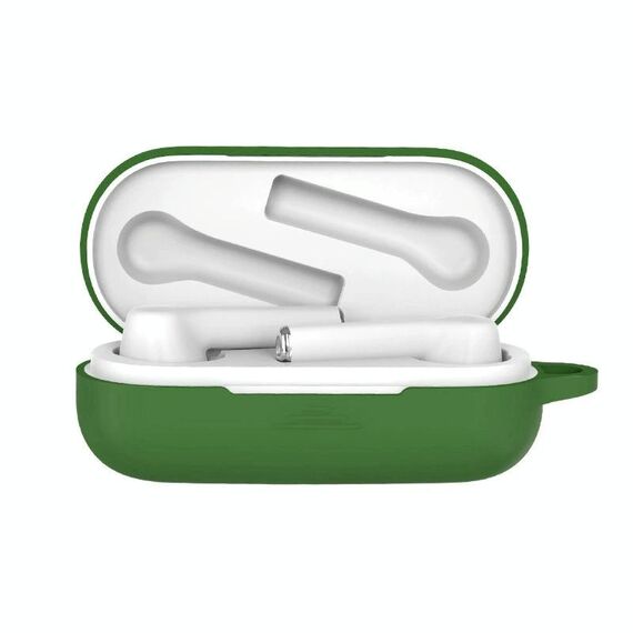Custodia protettiva in silicone per auricolari Bluetooth per Huawei Honor FlyPods 3 (verde erba)