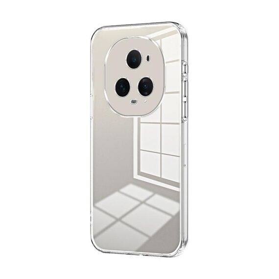 Per Honor Magic5 Custodia per telefono con foro fine con placcatura trasparente (trasparente)