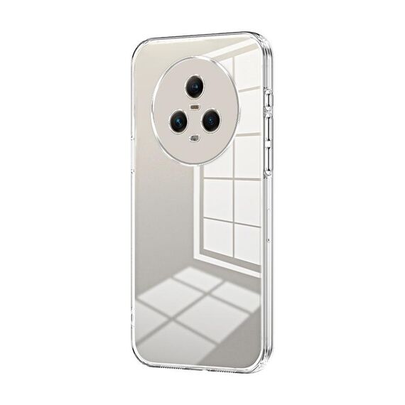 Per Honor Magic5 Custodia per telefono con foro sottile con placcatura trasparente (trasparente)
