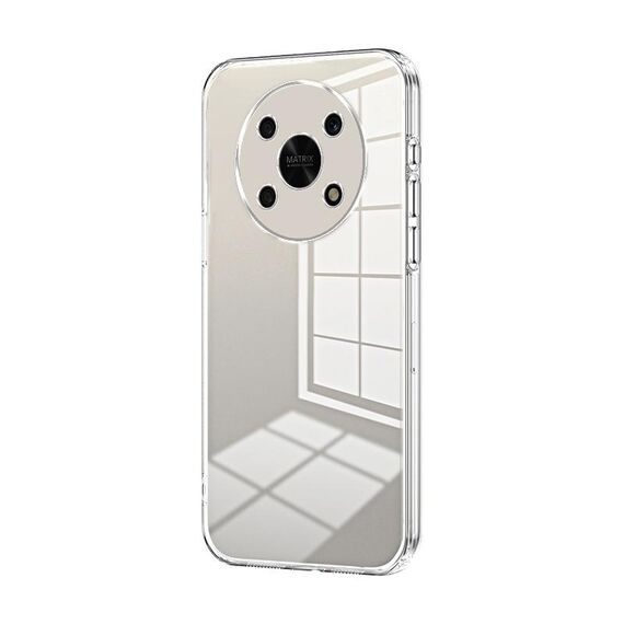 Per Honor X30 / X9 5G Custodia per telefono con foro sottile con placcatura trasparente (trasparente)