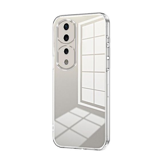 Per Honor 70 Pro / 70 Pro+ Custodia per telefono con foro fine con placcatura trasparente (trasparente)
