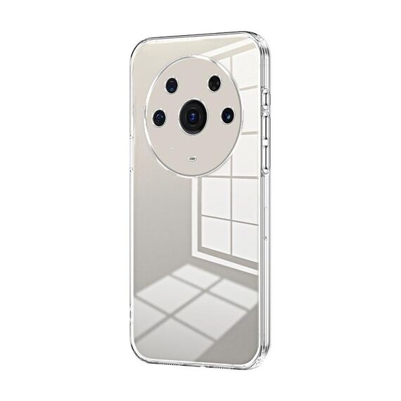 Per Honor Magic3 Pro Custodia per telefono con foro sottile con placcatura trasparente (trasparente)