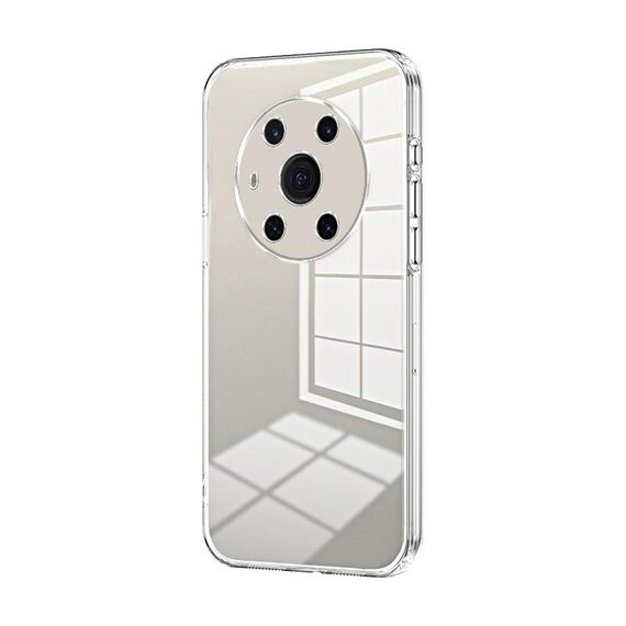 Per Honor Magic3 Custodia per telefono con foro sottile con placcatura trasparente (trasparente)